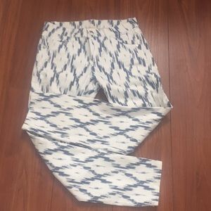 Andrea Jovine white w denim blue pants like new 4
